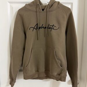 Alphalete Tan Hoodie with Logo